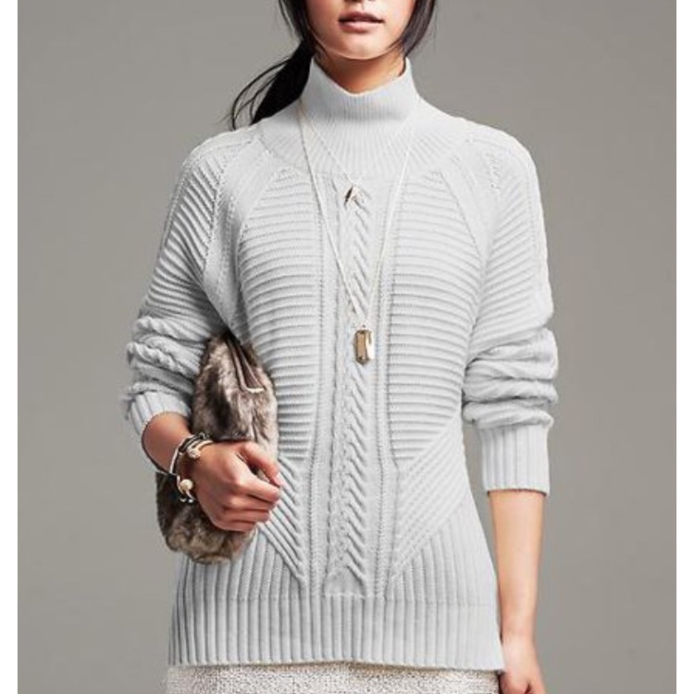 Banana Republic Cableknit Turtleneck